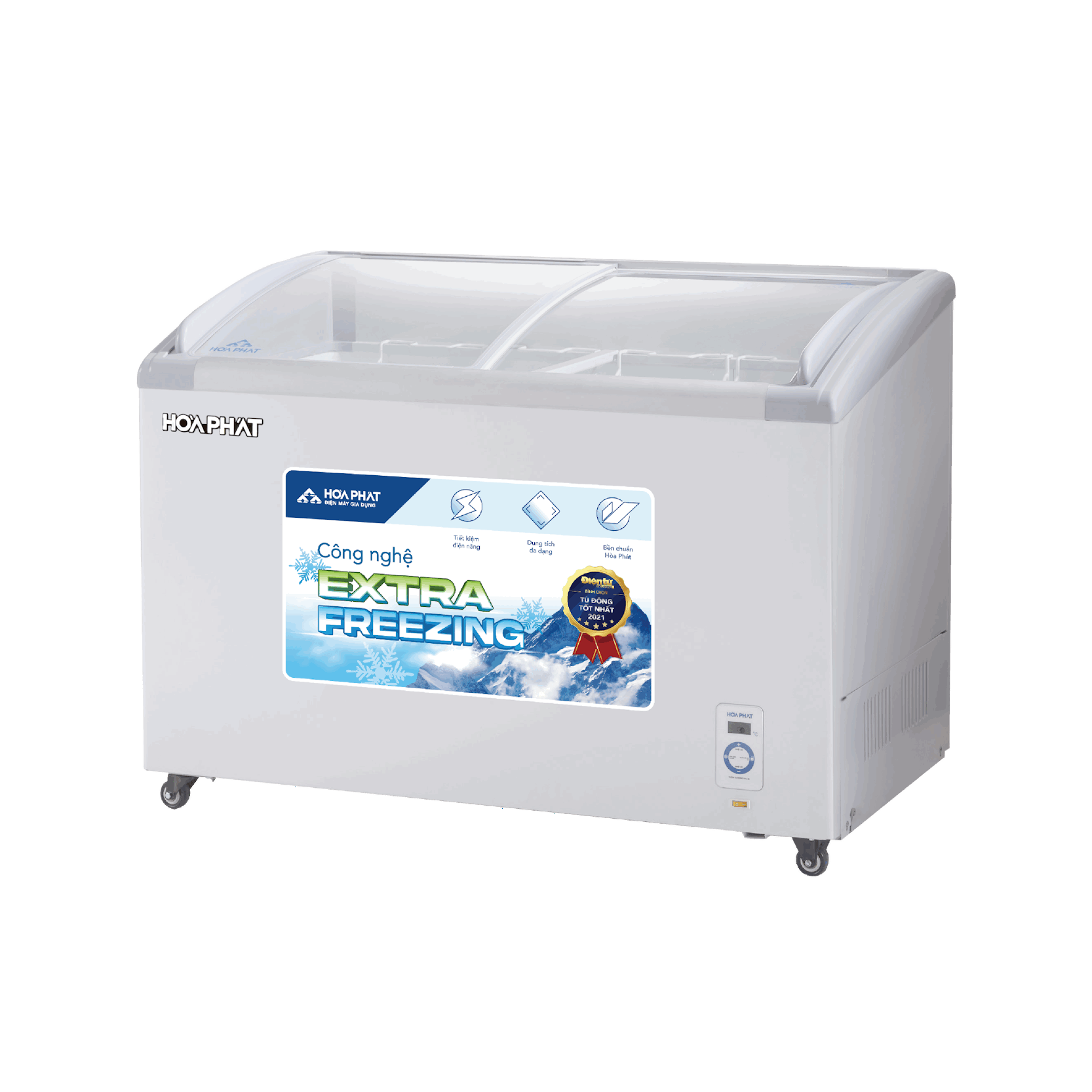 Tủ bảo quản kính cong Hòa Phát 1 ngăn 280L HPF- AD6280.C1
